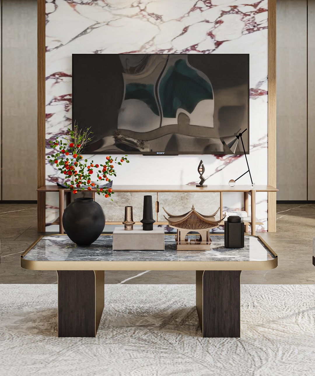 西安紫薇田园都市F区新中式风家居设计丨中国西安丨西安·大小空间设计-6