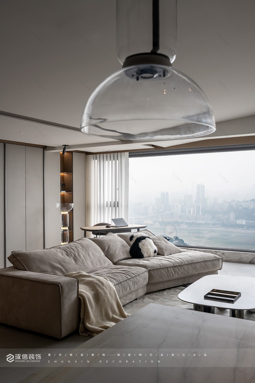 招商云邸 135 平质感现代风丨中国重庆丨琢信装饰-4