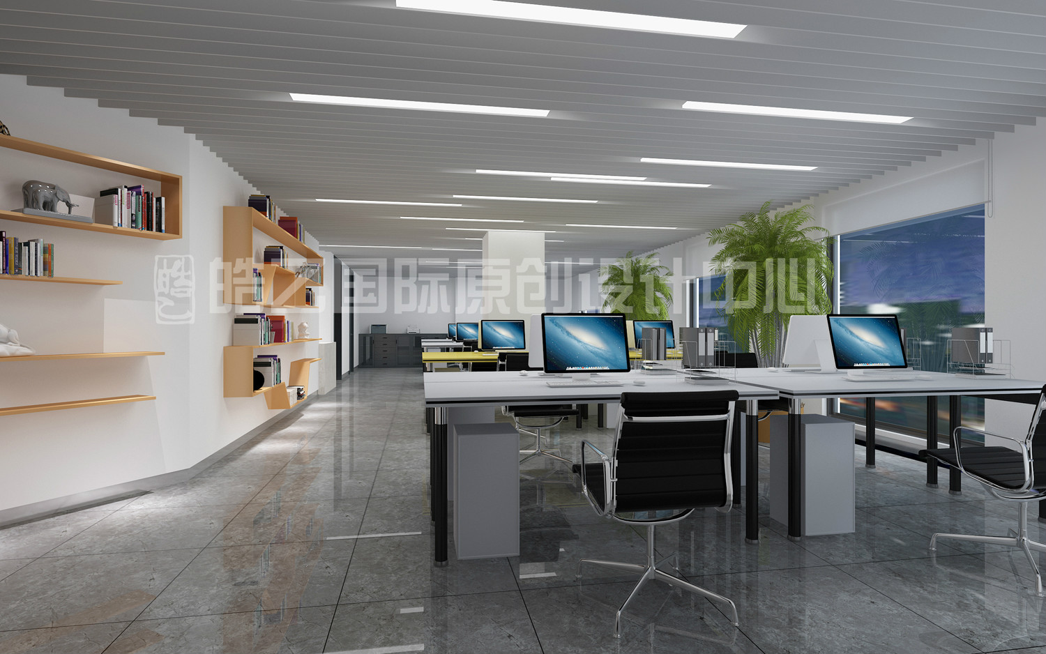 江宁万达写字楼室内设计案例-6