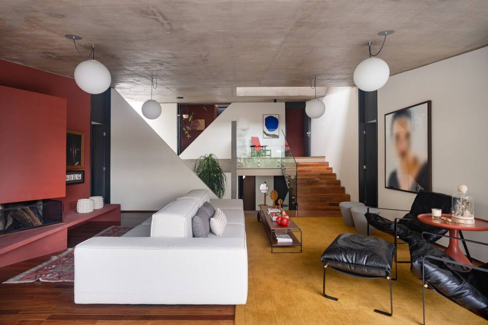 多色彩野蛮主义花园式混凝土别墅设计（原Casa MIC,后275号院）丨IN arq+design办公室-4