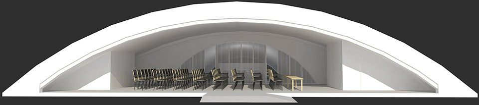 上海虹桥飞机库变招投大厅,光与玻璃砖的巧妙运用-46