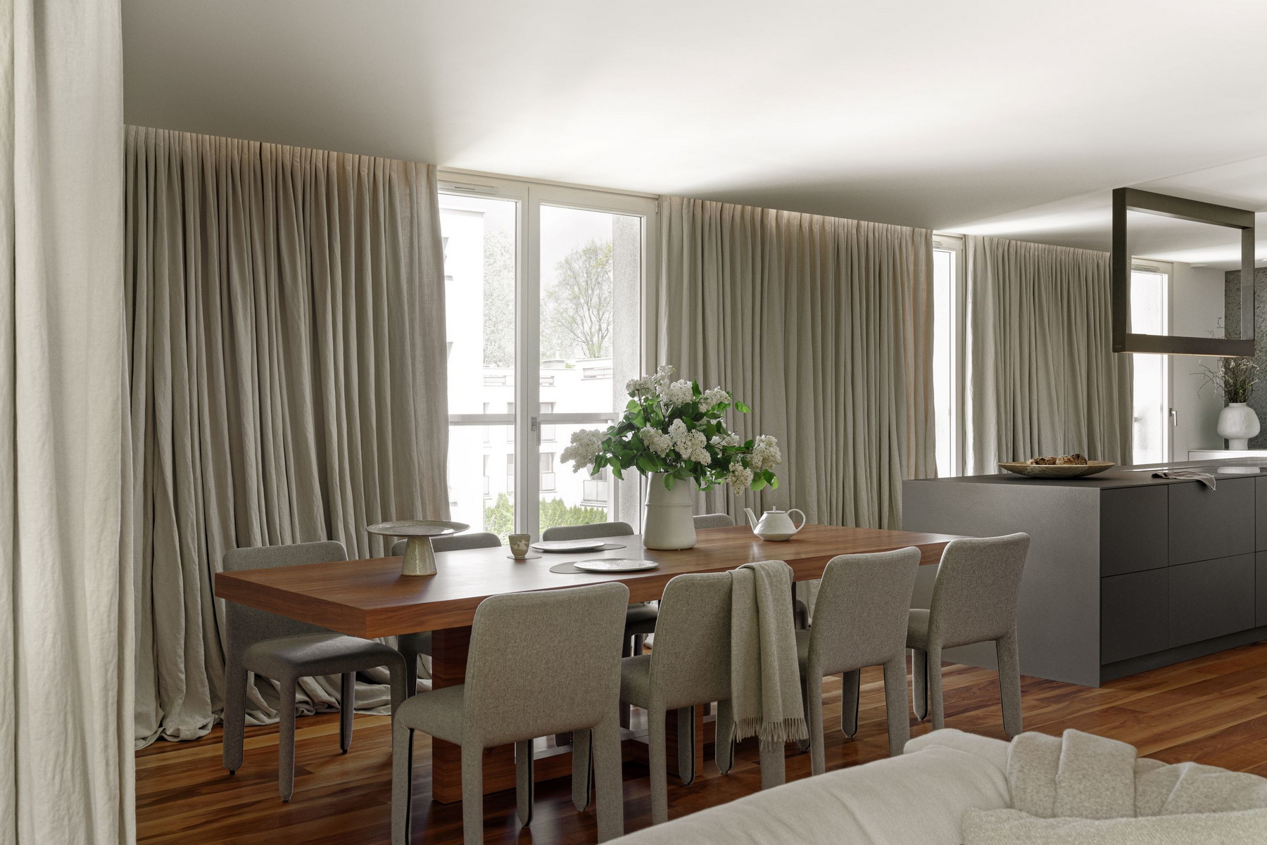 带露台和森林景观的公寓丨波兰华沙丨Katarzyna Kraszewska室内建筑工作室-26