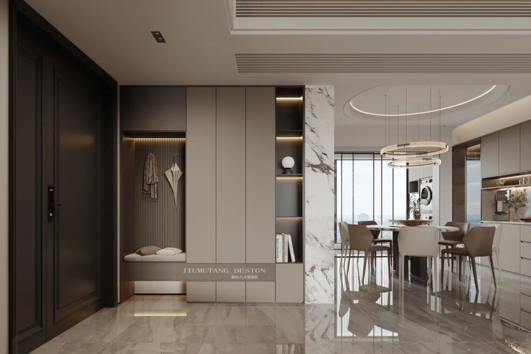 韩东府现代轻奢风家居设计丨九木堂设计-12