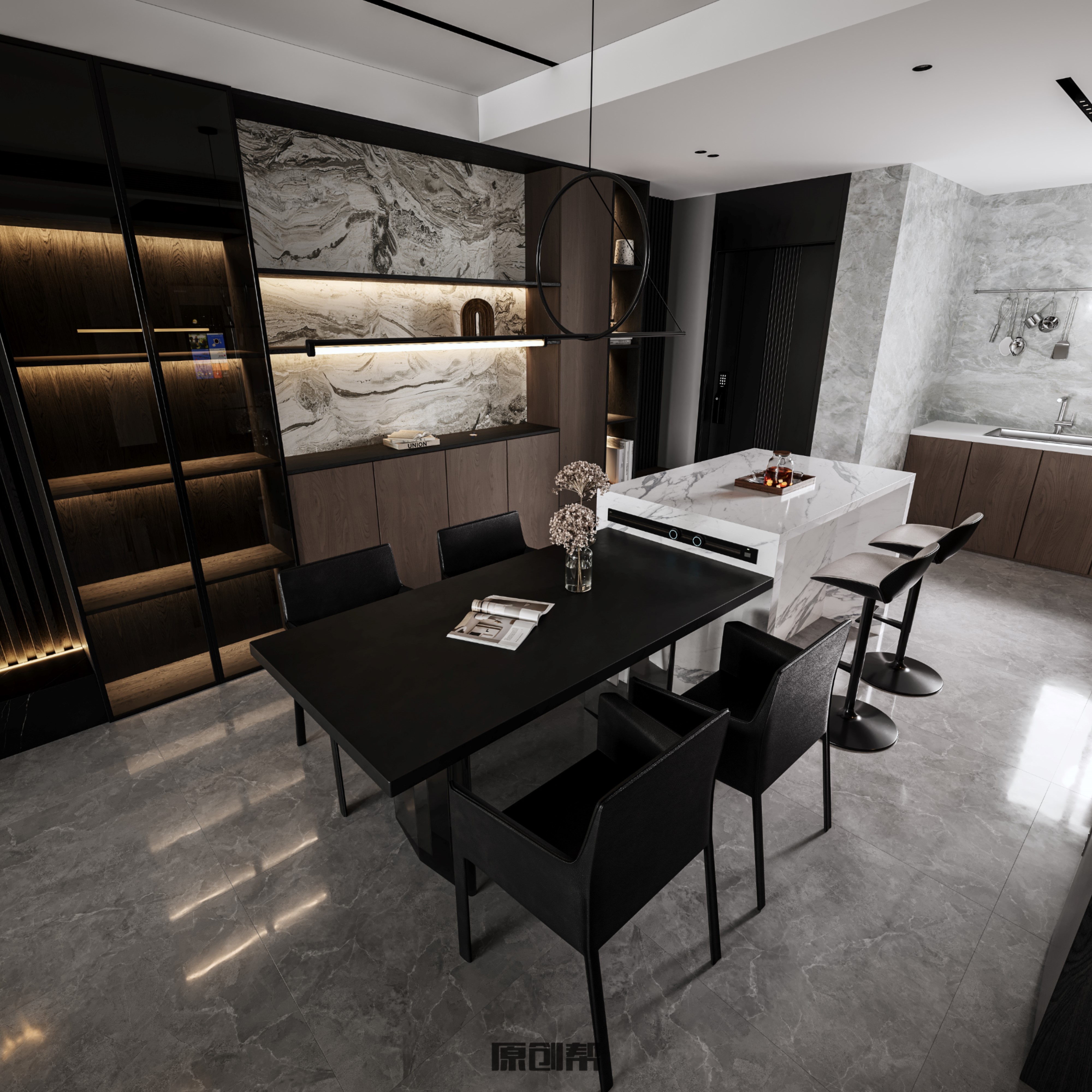 暗色调·原创帮 | 颠覆传统空间的现代设计-1