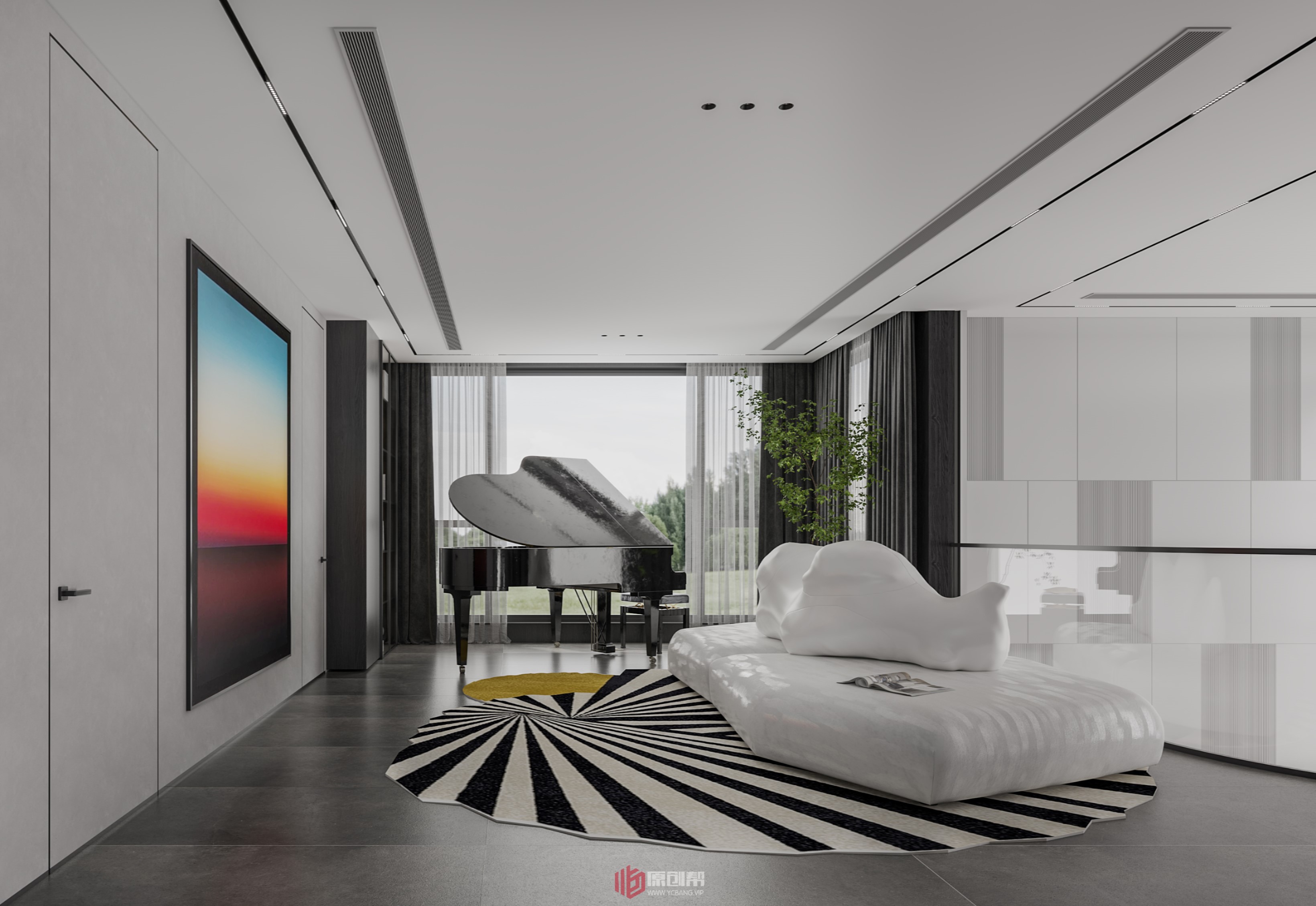 现代风格办公室设计丨原创帮（设计帮）-6