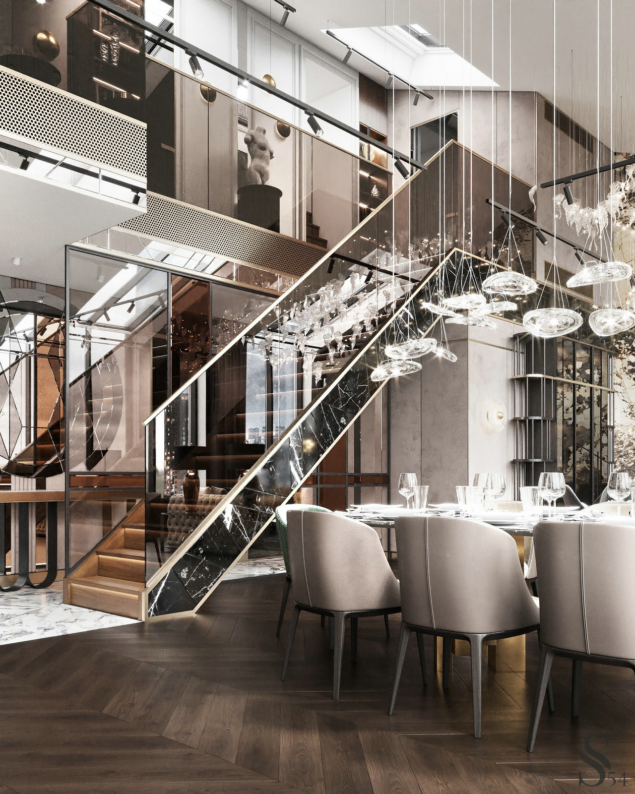 奢华混搭，展现豪气空间-4