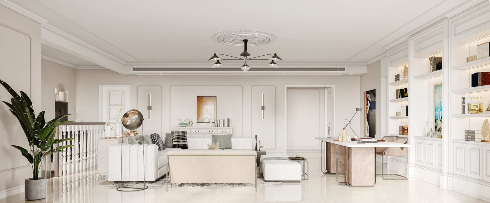 法式轻奢别墅设计-12