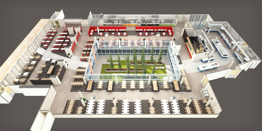 Restaurant Axonometric Studies - 3D Plans (Archive)-18