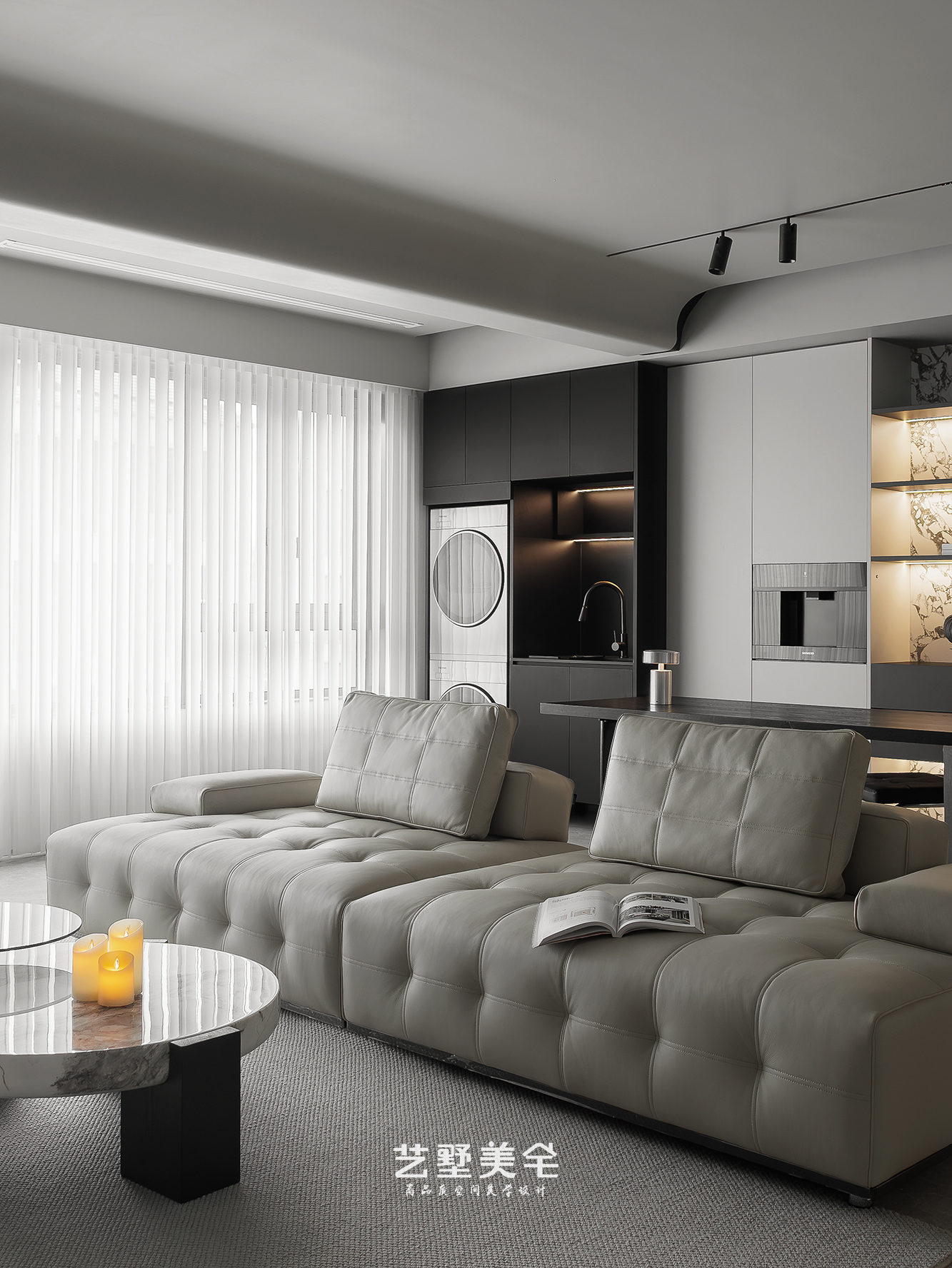 139㎡高级灰克制美学 现代高级感栖居丨中国合肥丨艺墅美宅设计-25
