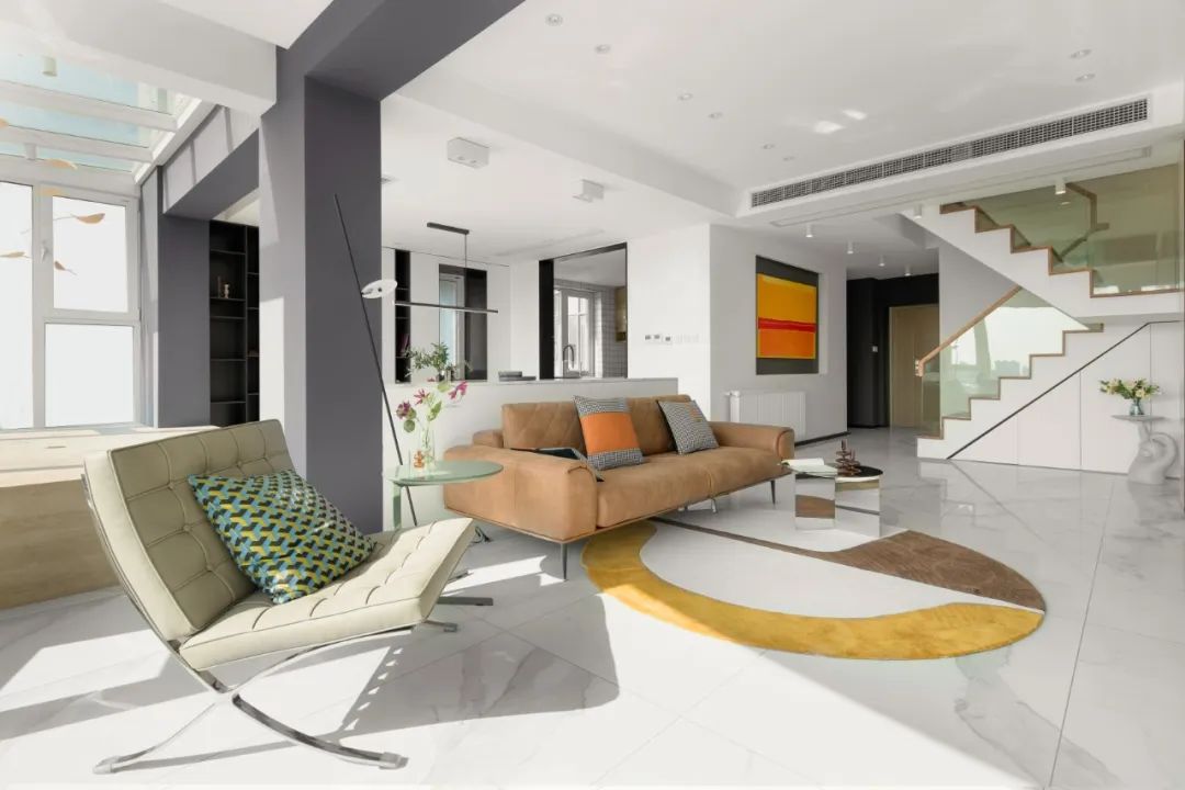 上海 180㎡空中别墅，温暖极简主义打造超美阳光房-45