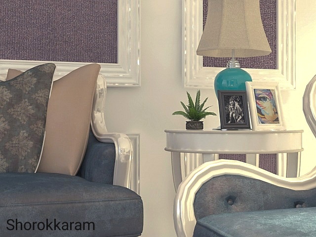Modern living room using Max. Corona. Ps-1