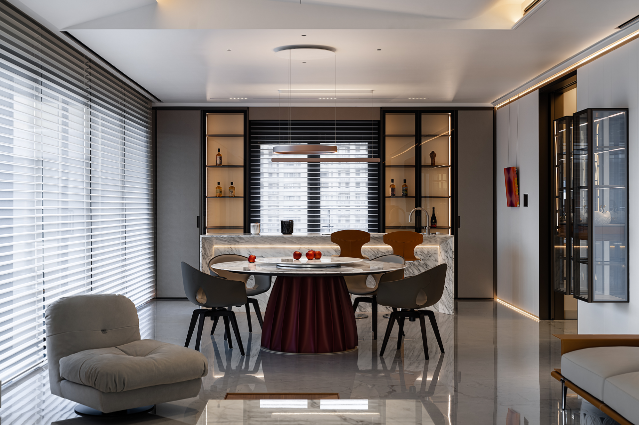 魔都陆家嘴 420㎡艺术大平层私人住宅丨中国上海丨循光空间-27