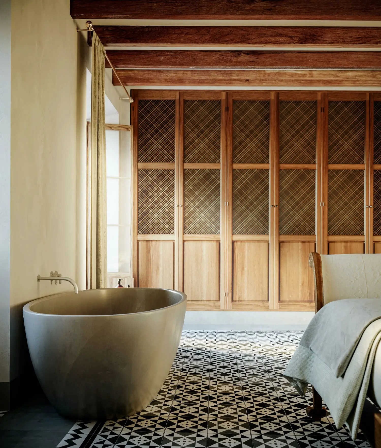 现代风格翻新西班牙马洛卡泳池别墅-6