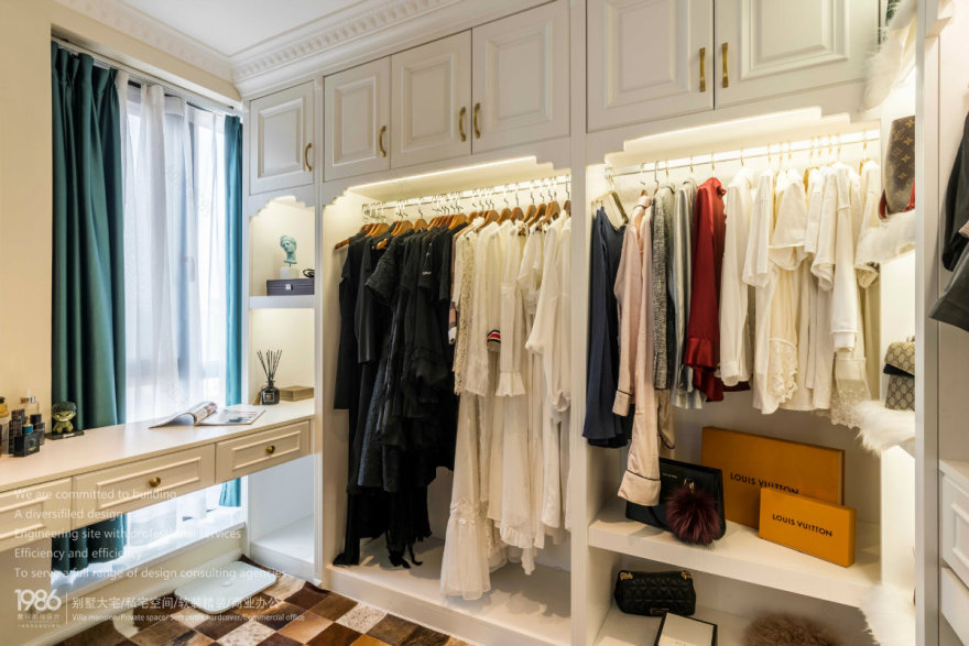 长沙上园 100㎡轻奢空间,金属石膏线打造高雅生活-35