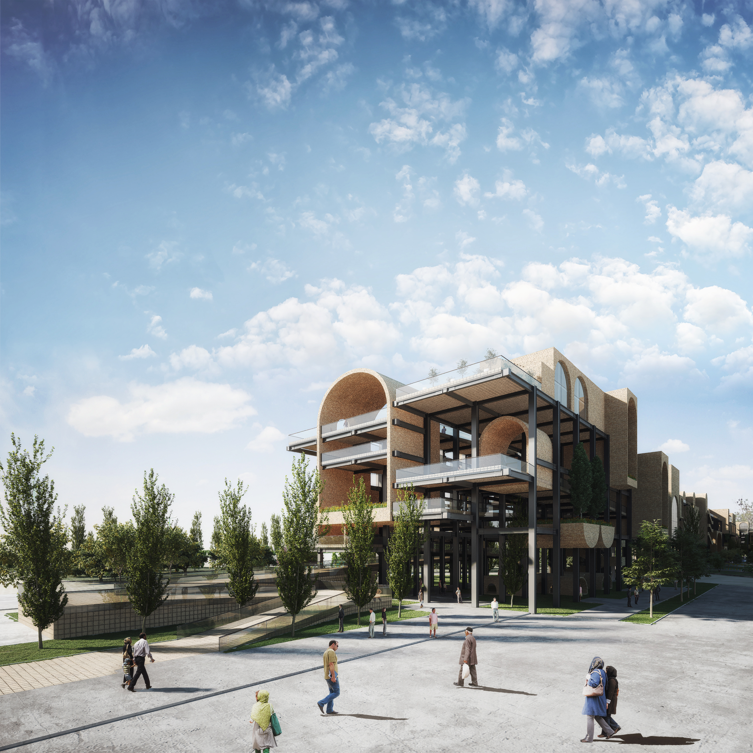 UrbanBridge 金属网格桥设计丨伊朗丨Ashari Architects-11