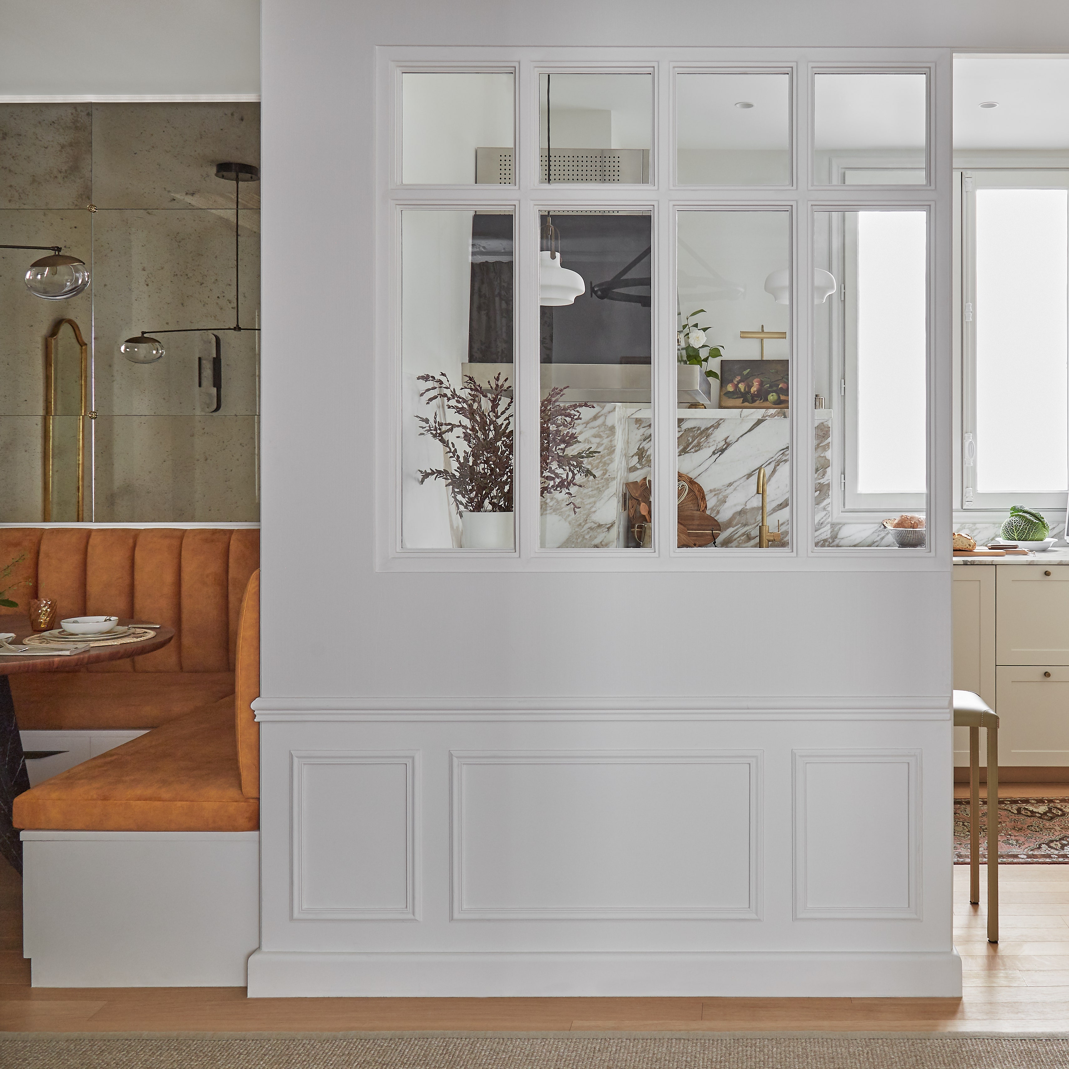 巴黎左岸,土色 Sienne 公寓的精致法式设计-0