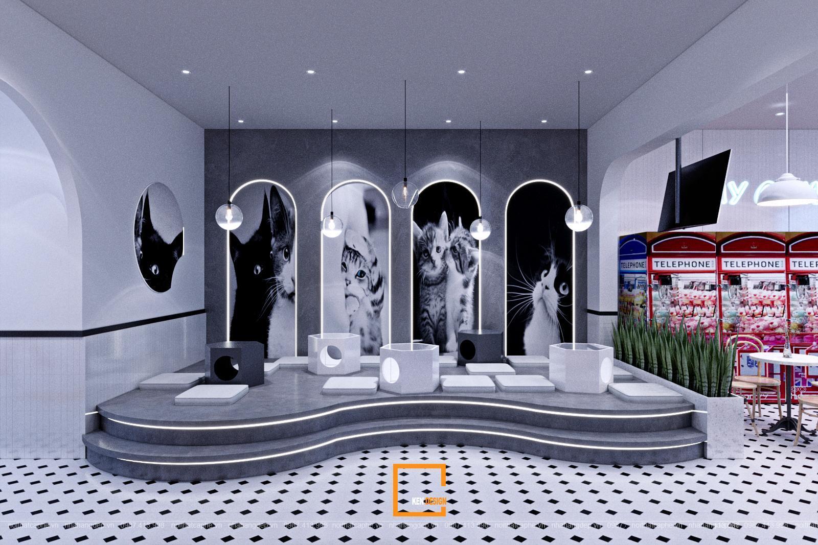 MIU TEA HOUSE宠物咖啡馆设计丨越南丨KenDesign-13