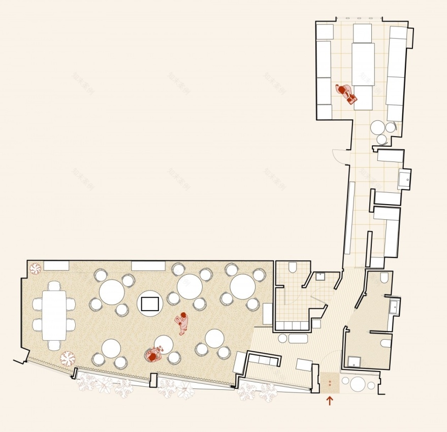 KICK.OFFICE | 一家用色大胆的餐饮空间-23