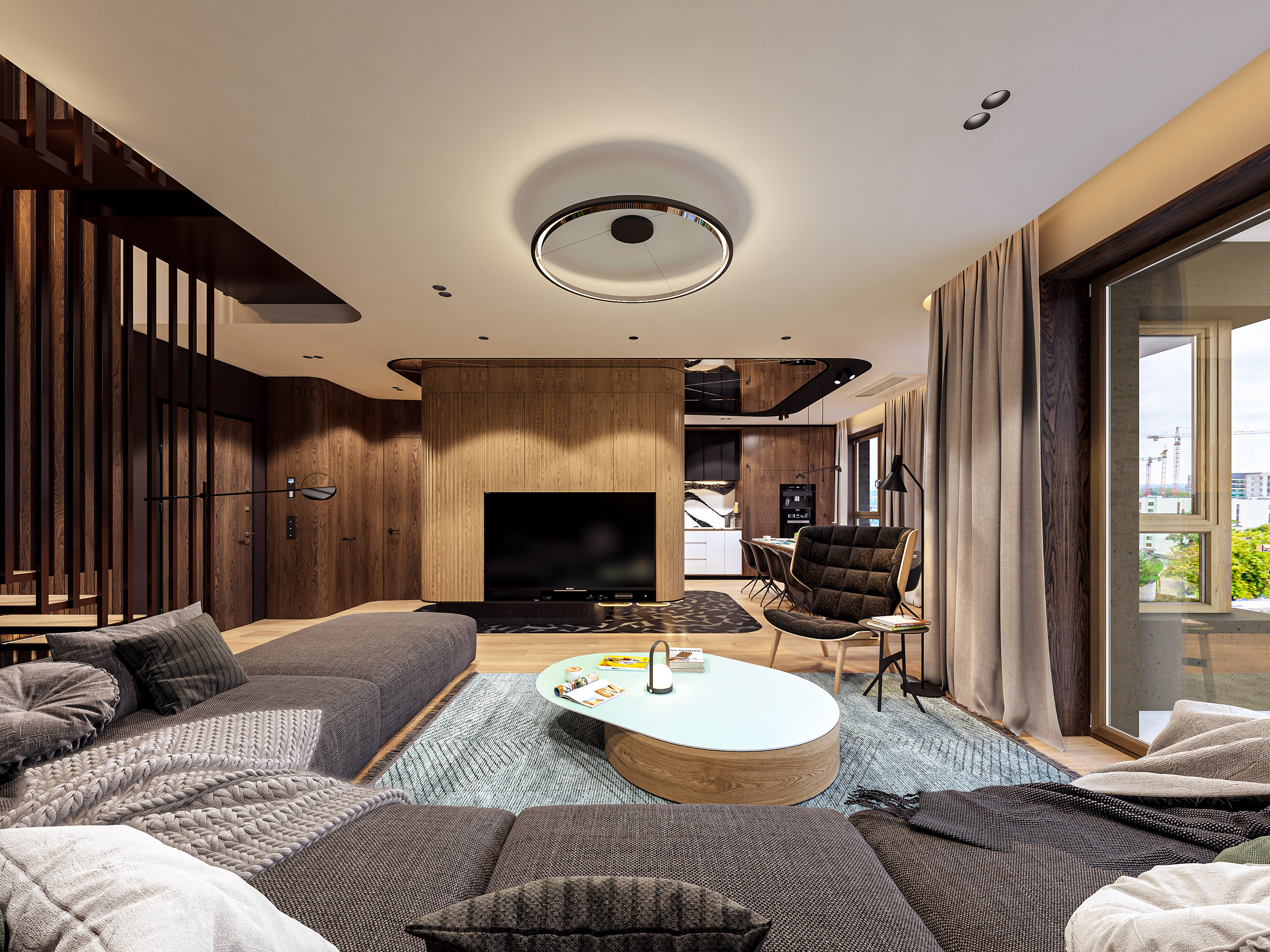 原木质温馨住宅-1