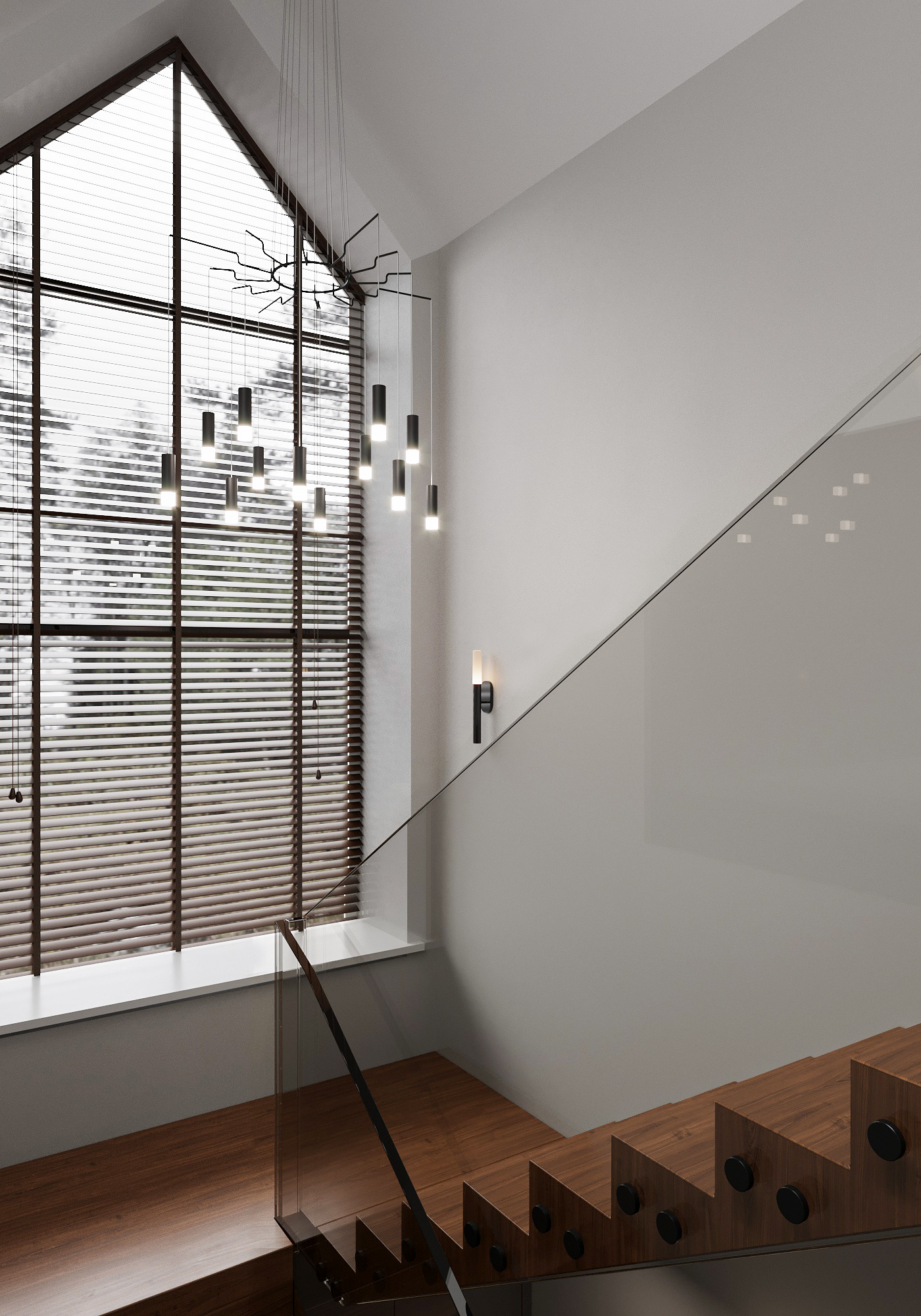 现代客厅带壁炉设计丨Polubelova Yuliya-16