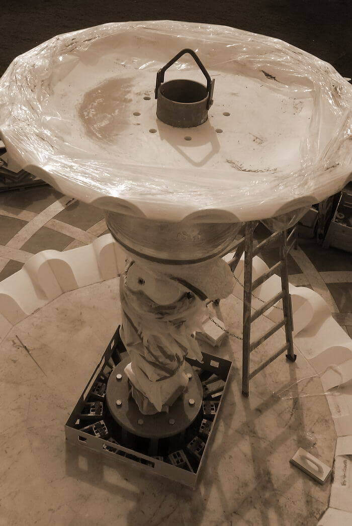 亚特兰蒂斯白色卡拉拉大理石雕塑及喷泉项目丨以色列-43