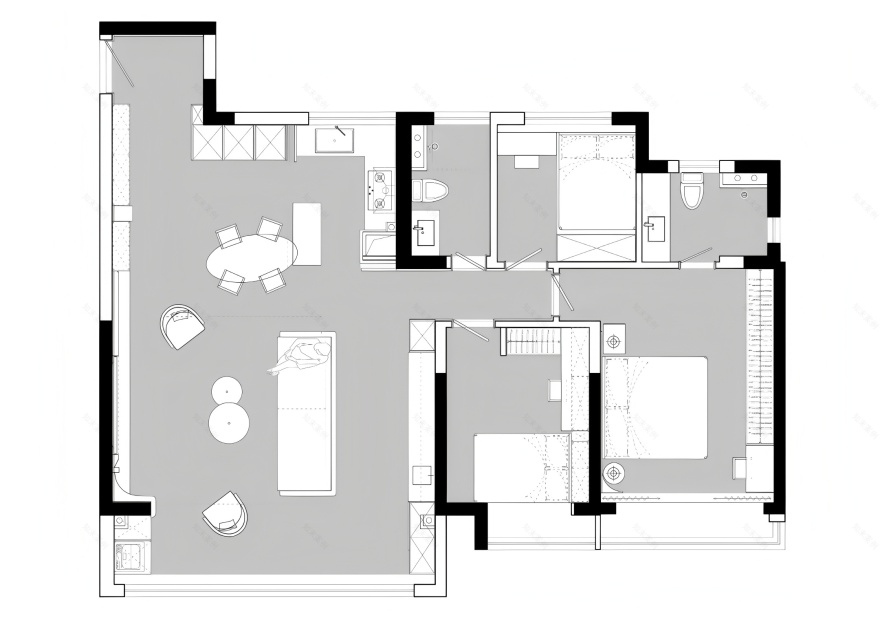 《暗格》南京135m²平层丨中国南京丨南舍空间设计-30