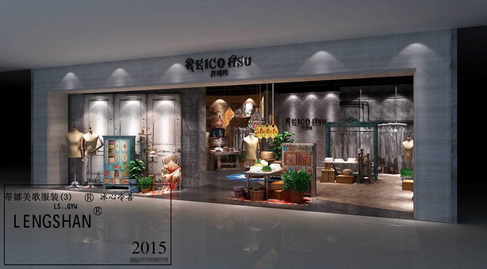 深圳无影空间设计打造蒂娜美歌服装旗舰店-3