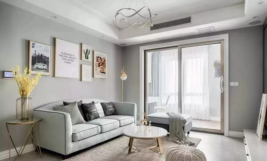 82㎡北欧风小户型，阳台改书房，轻奢餐厅设计-7