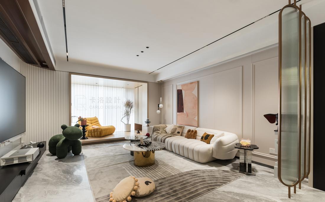 现代奢宅轻调 · 狭长户型的妙手改造-27