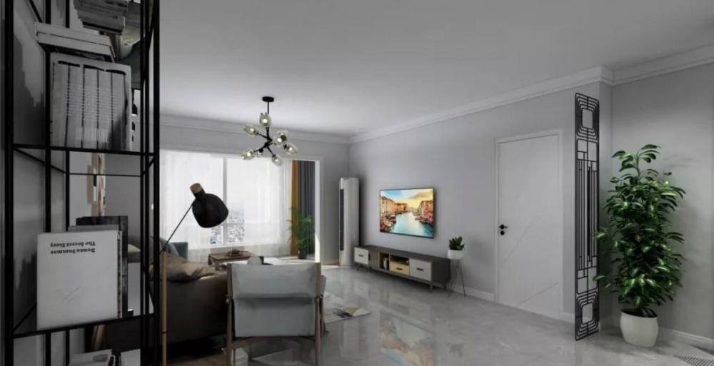 现代简约家居,暖灰大理石空间设计-0