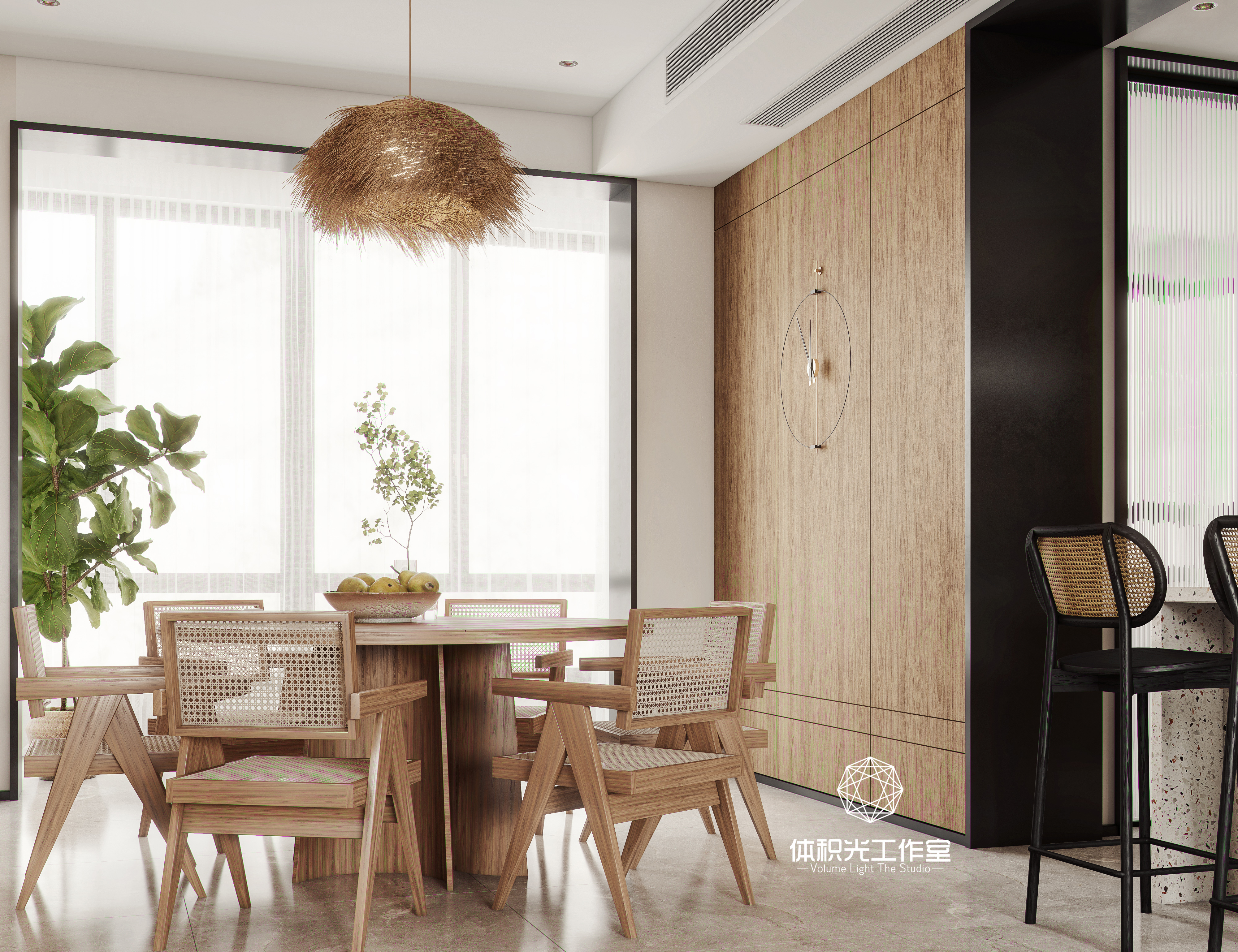 暖调客餐厅设计-15