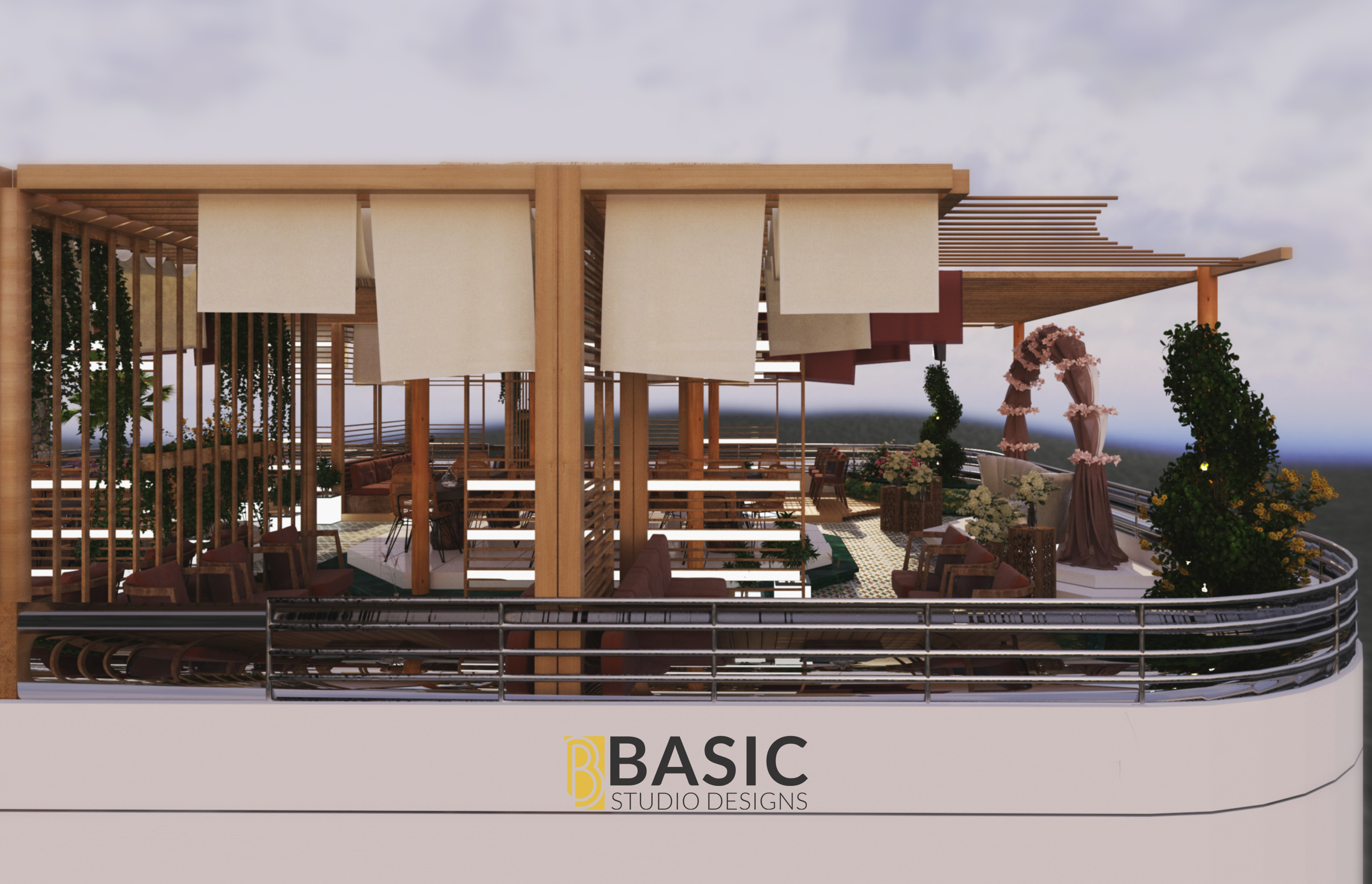 Abo Omar咖啡馆及开放区域大厅设计丨埃及丨BASIC STUDIO DESIGNS-10