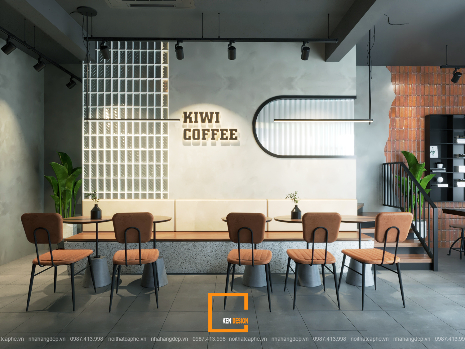 Kiwi Coffee咖啡馆设计丨Ken Design-20