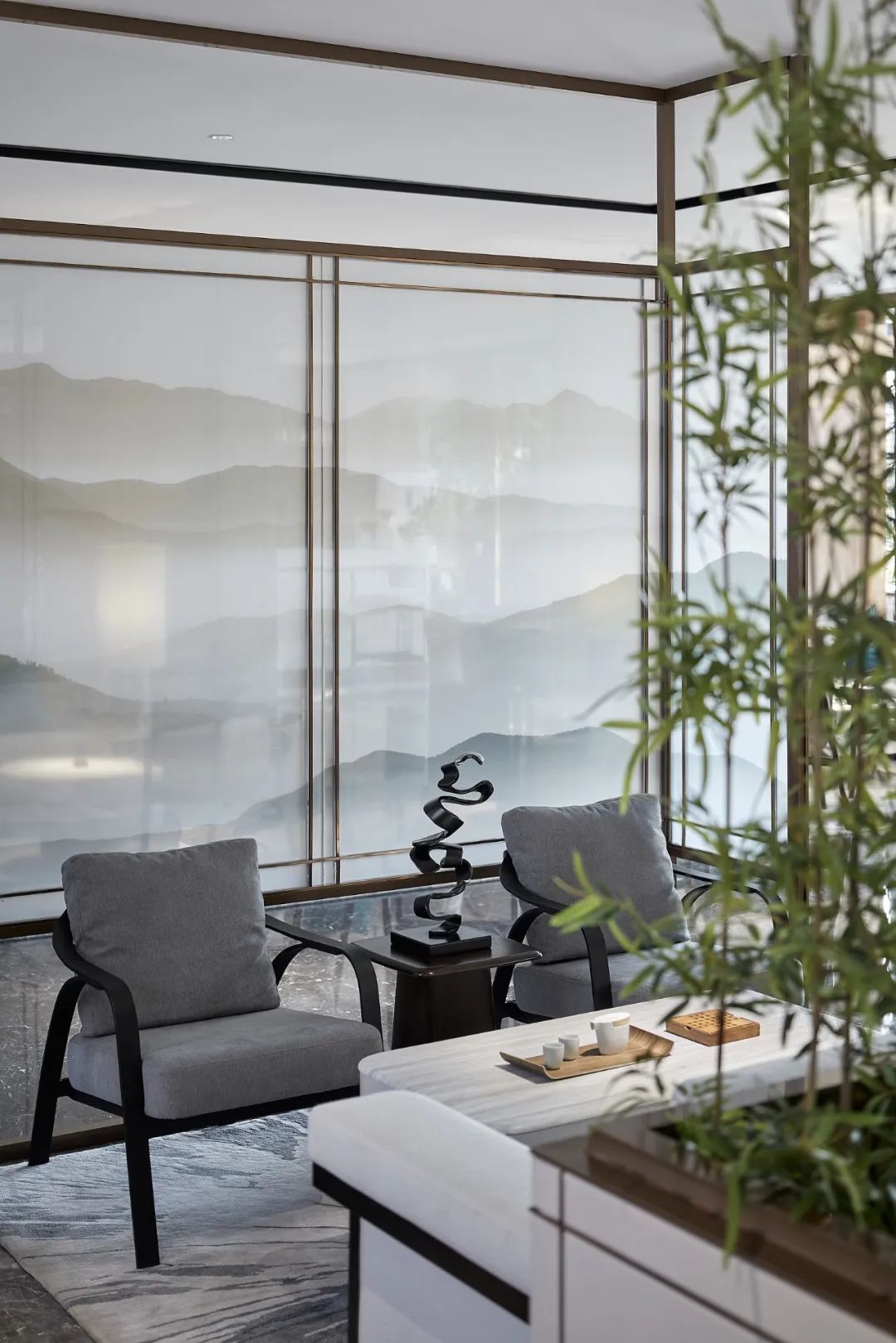 《大山水》寄情都市,董蕾打造浩创梧桐溪水湾营销中心-39