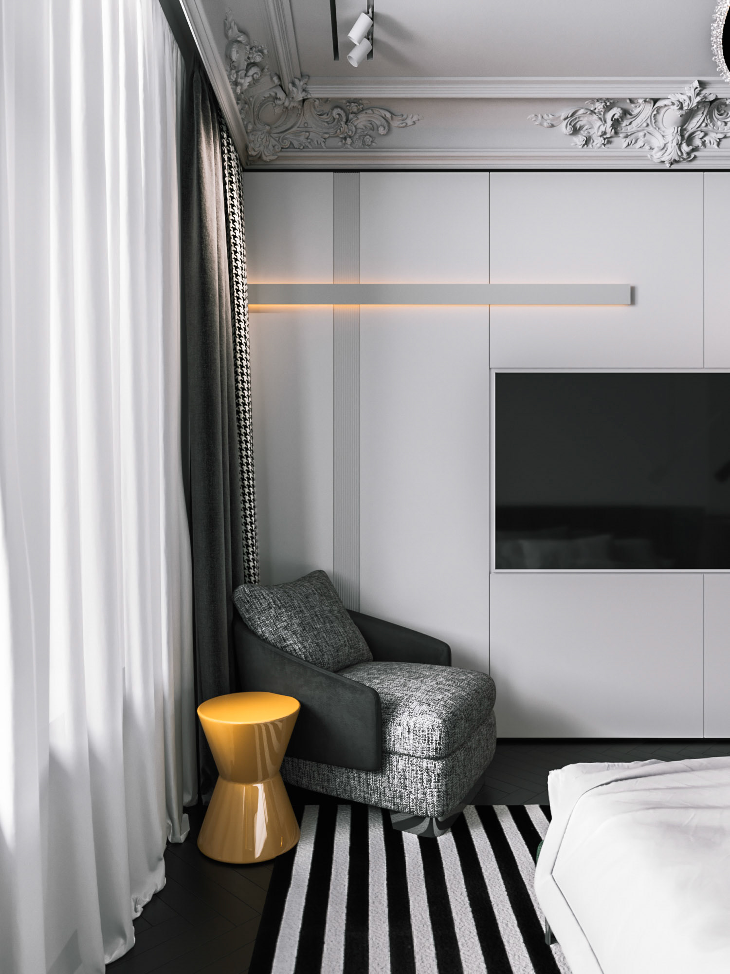 136平 欧式元素 点缀的现代空间-34