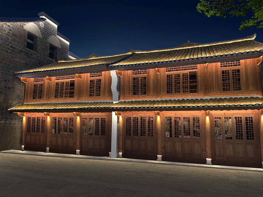 历史文化街区修复亮化效果图-6