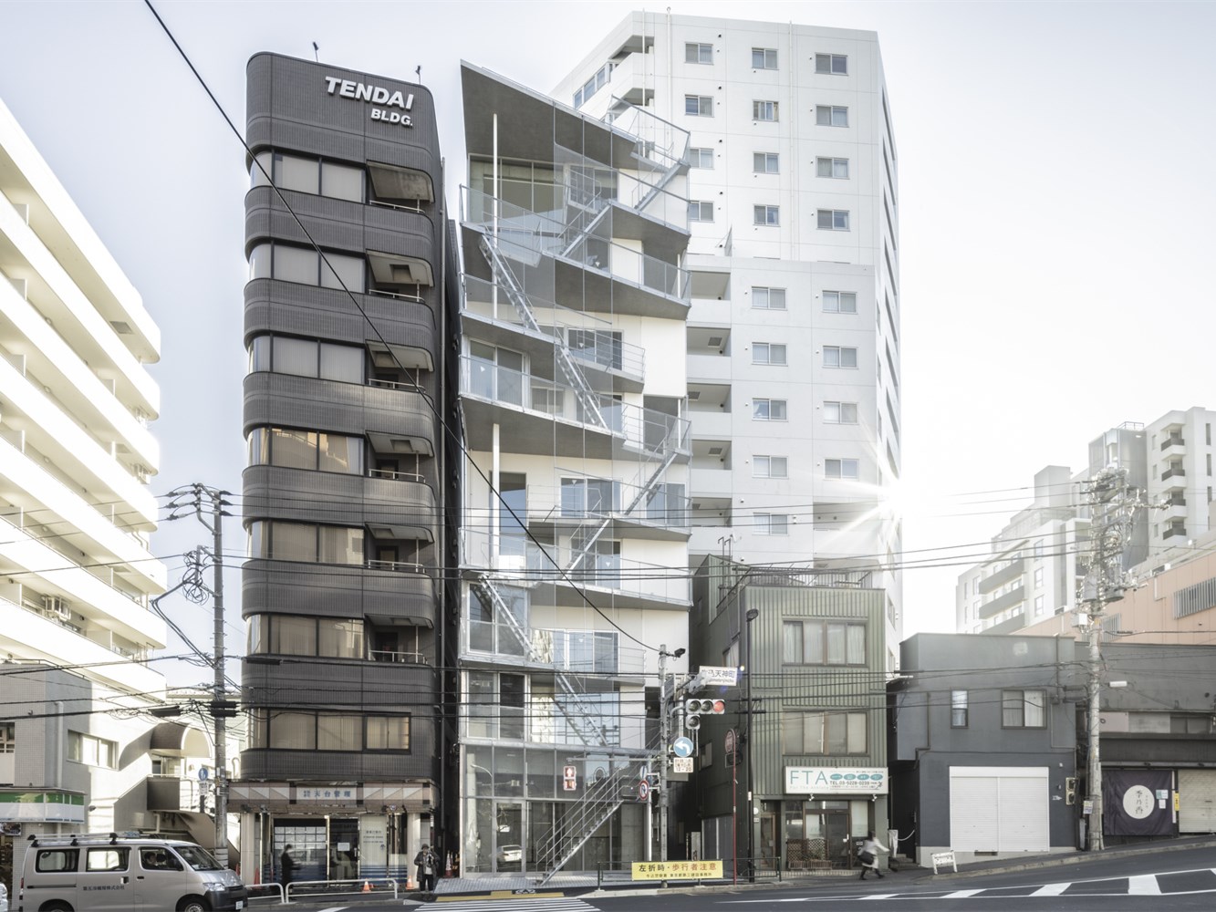 日本 SHAREtenjincho 多功能混合建筑丨日本东京-4