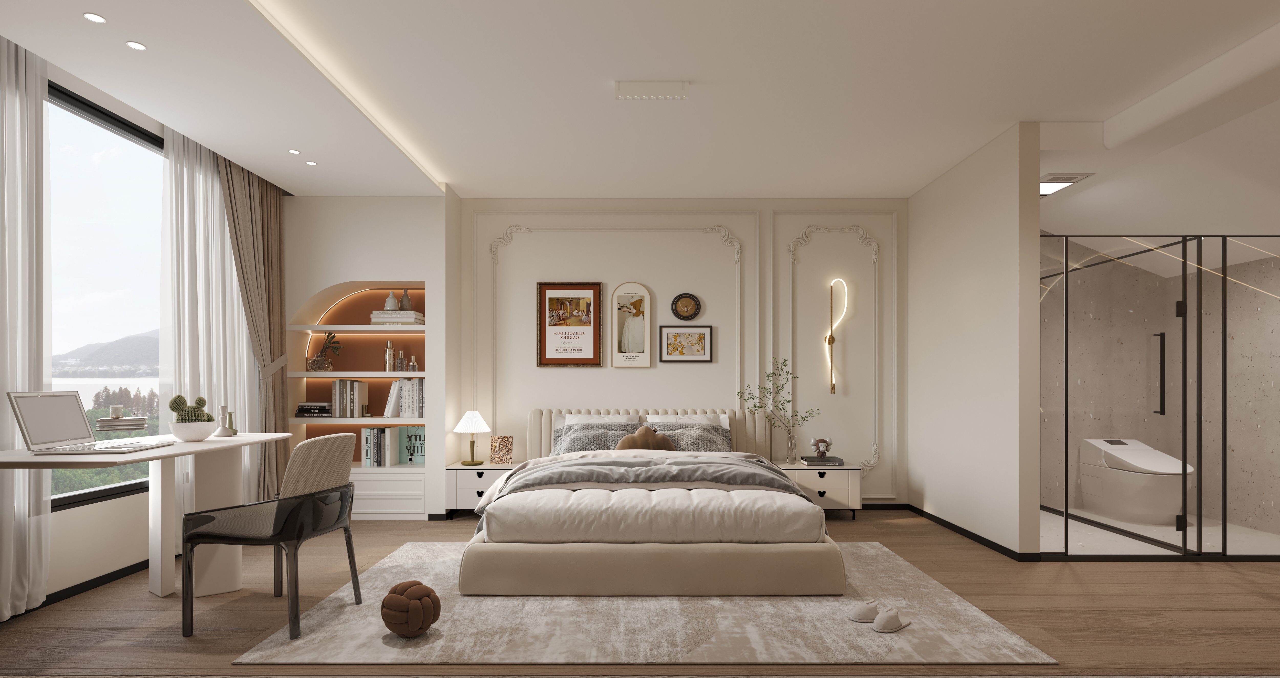 现代风格别墅全屋全景-4