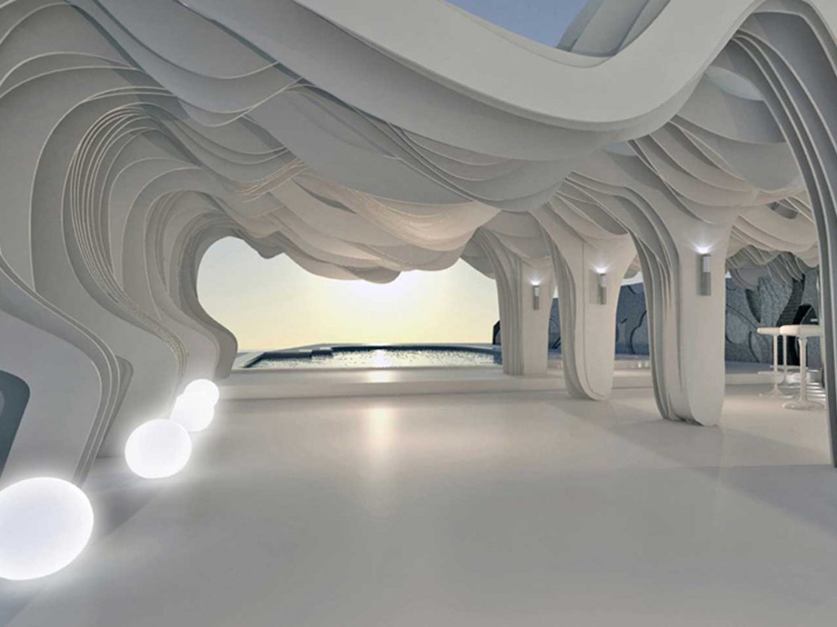 The Wave Pergola - Utopia Hotel Design Staging-7
