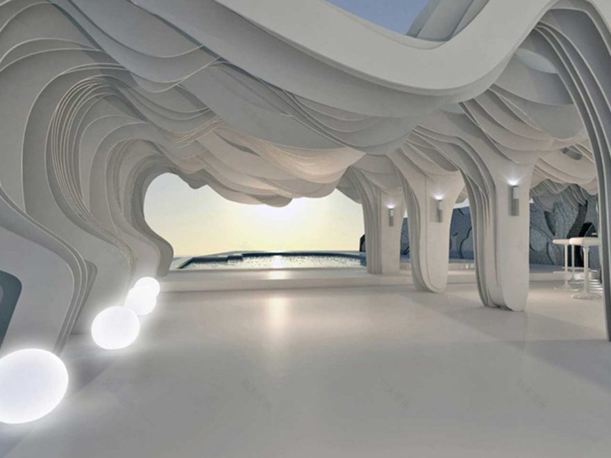 The Wave Pergola - Utopia Hotel Design Staging-7