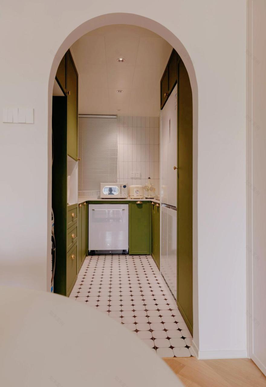 老房逆袭轻法式浪漫绿色空间-21