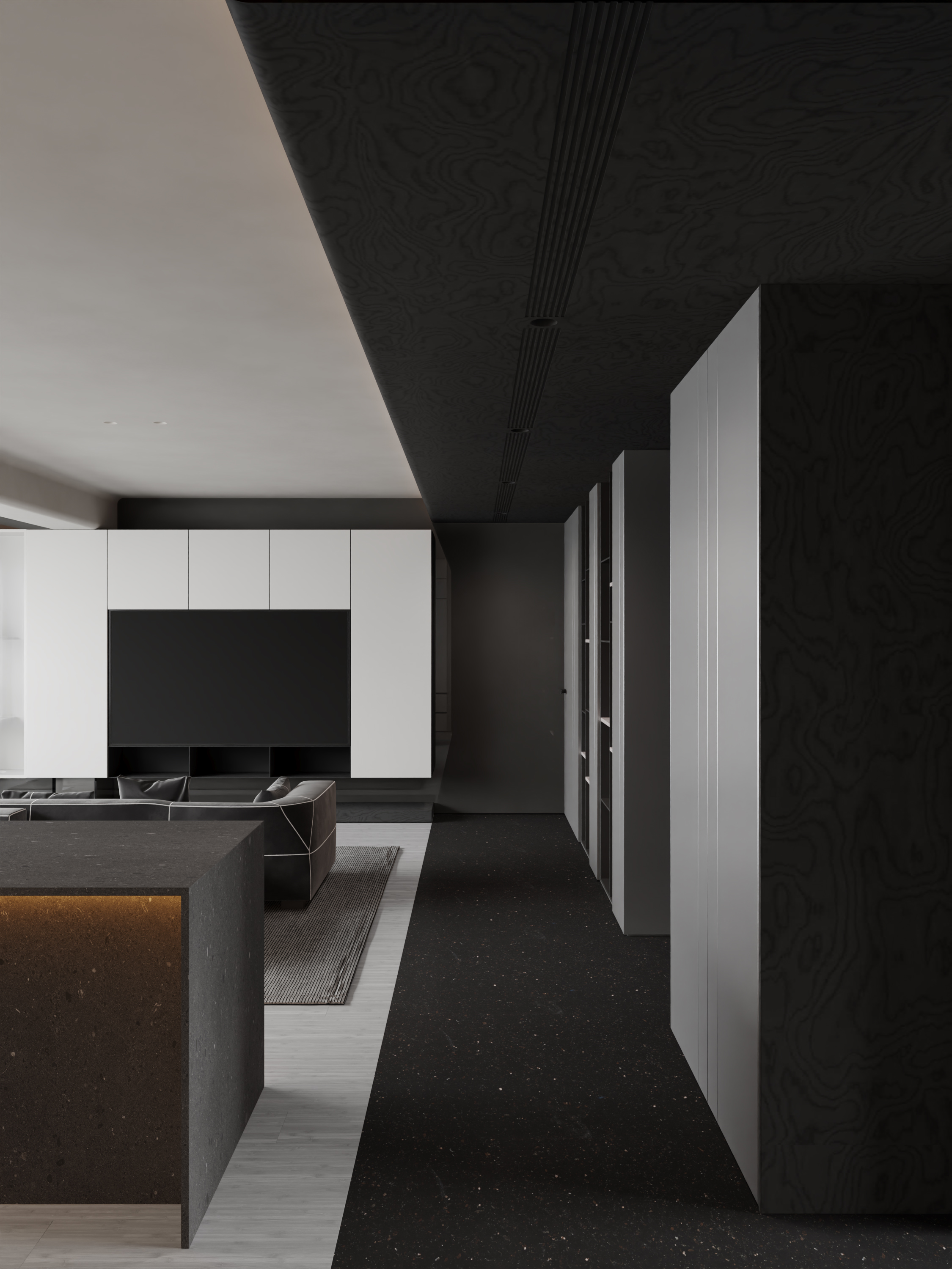 现代暗黑风室内设计-2