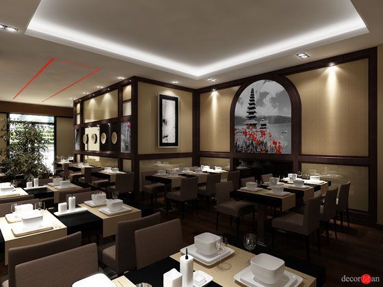 亚洲传统风格餐厅设计-0