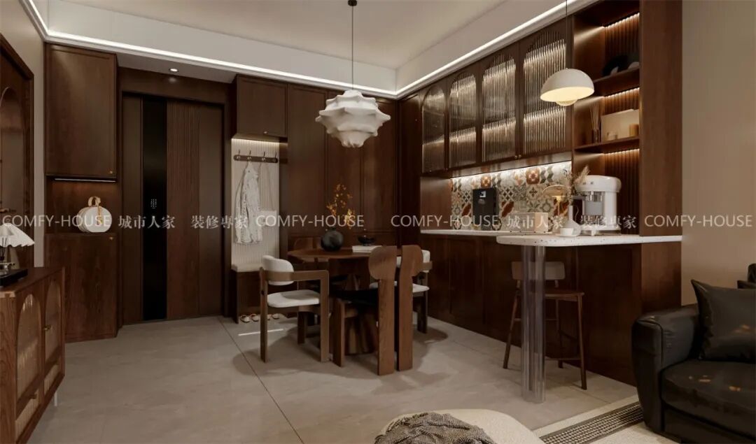 【卢浮公馆】97㎡丨推开时光之门，邂逅中古家居的慵懒美学-49