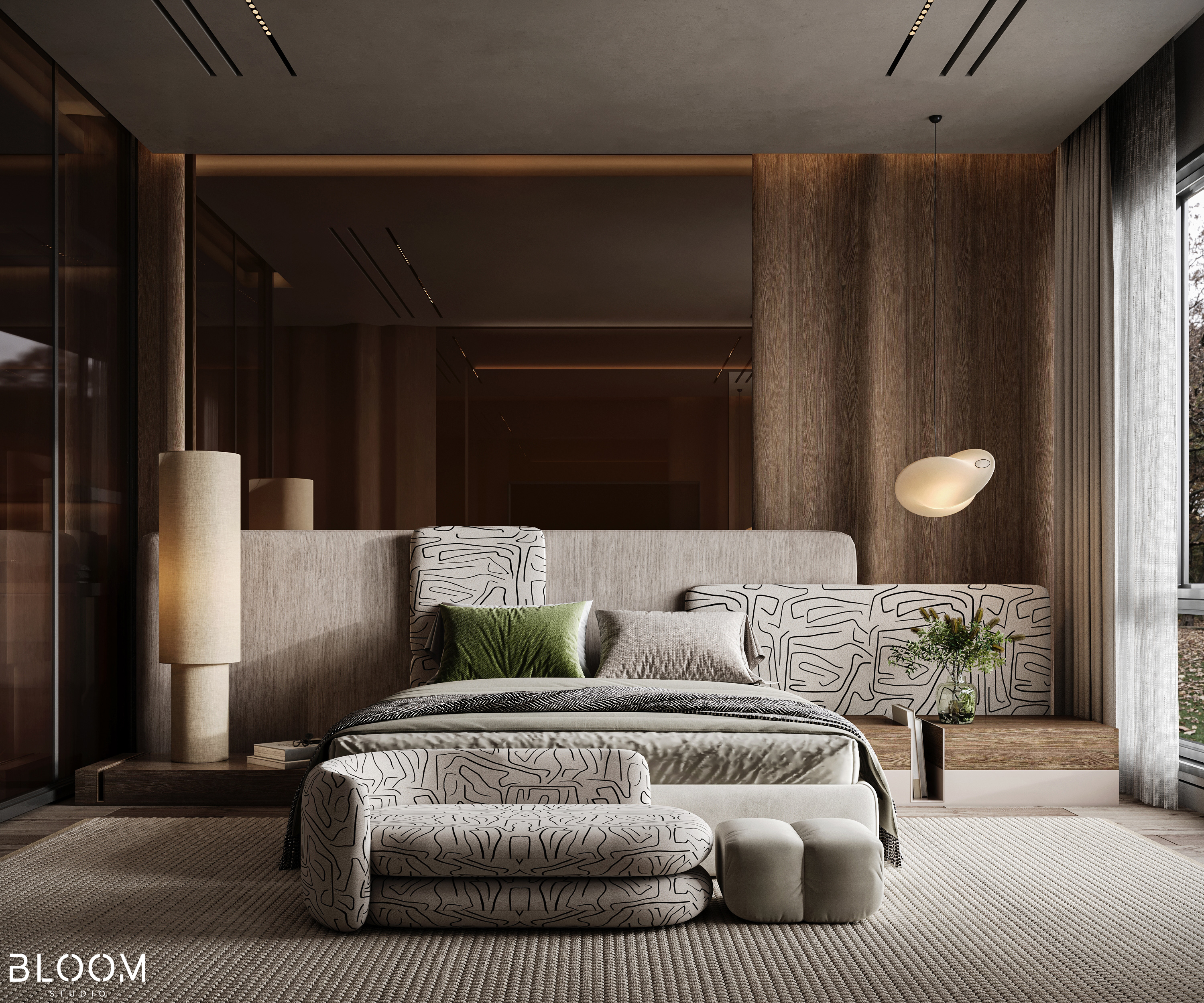 主卧室丨沙特阿拉伯丨Bloom Studio-2