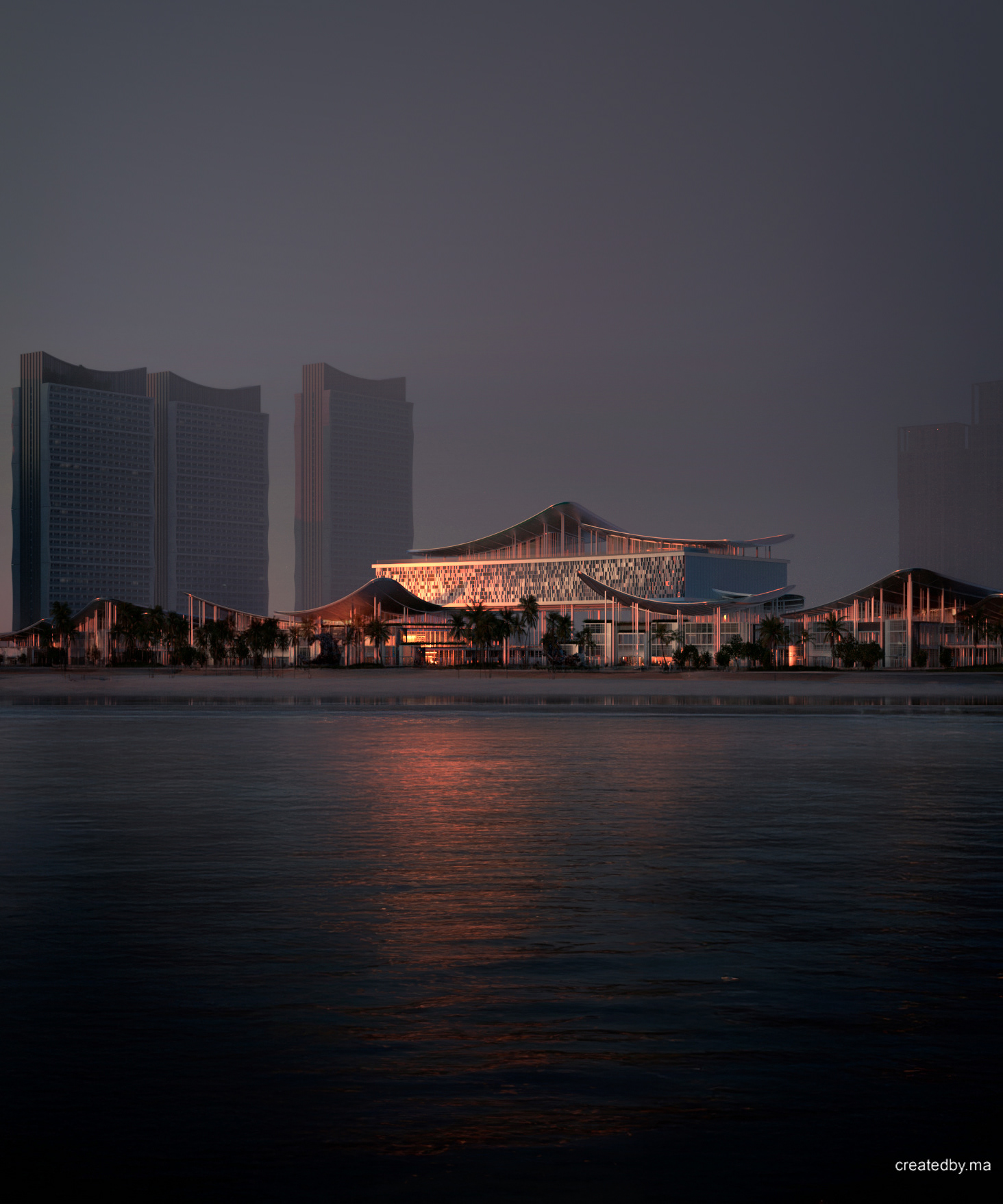 岘港景观电脑生成图像·头顿市布兰卡城

注：Lanscape可能是Landscape拼写错误；VungTau是越南头顿市 -2