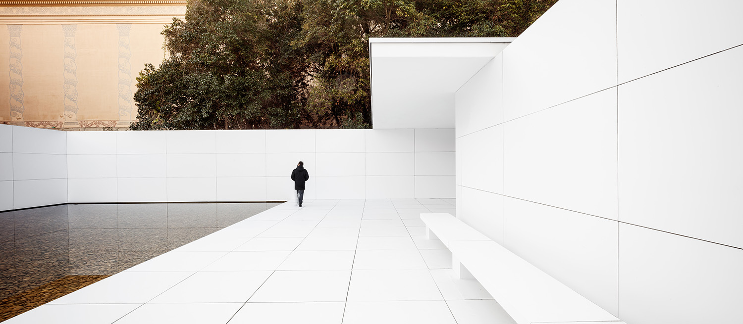 褪去材质的巴塞罗那 Mies van der Rohe Pavilion-22