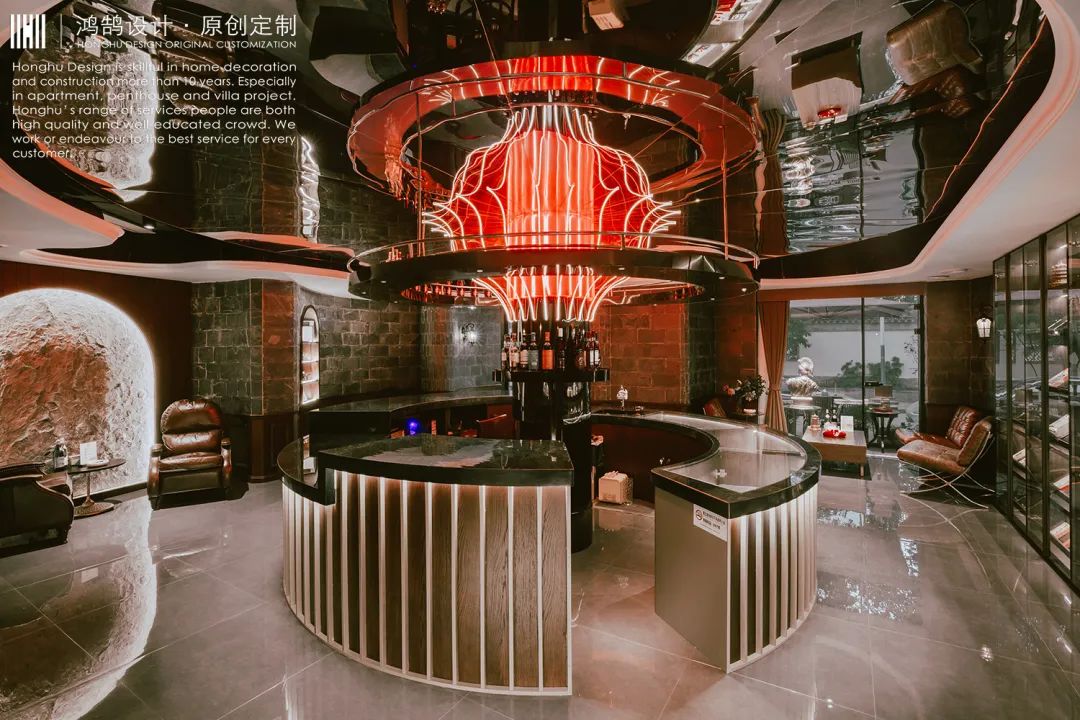 懿茄·青果巷的重金属雪茄清吧丨鸿鹄设计-18