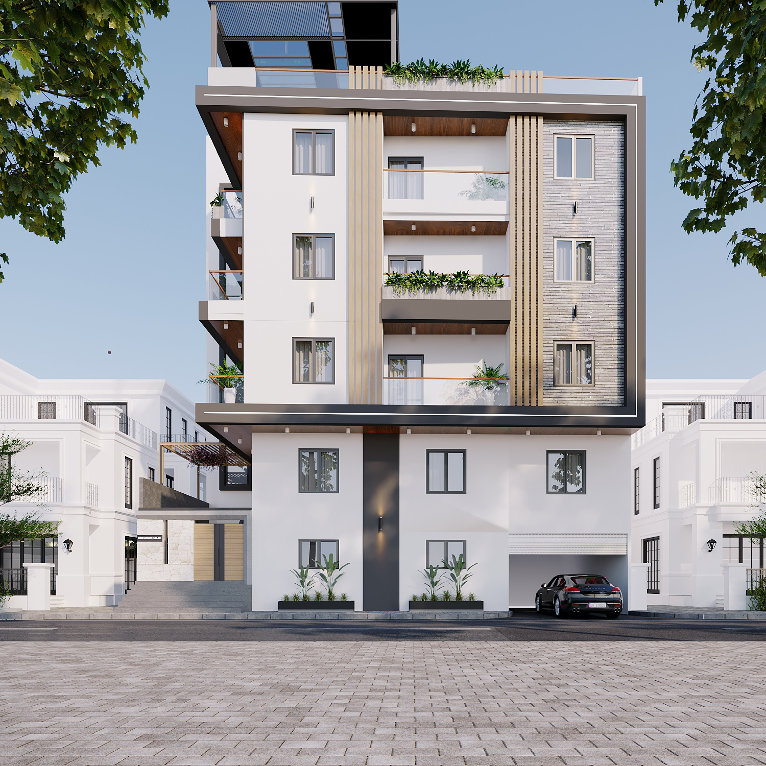 Residential house facade design-1