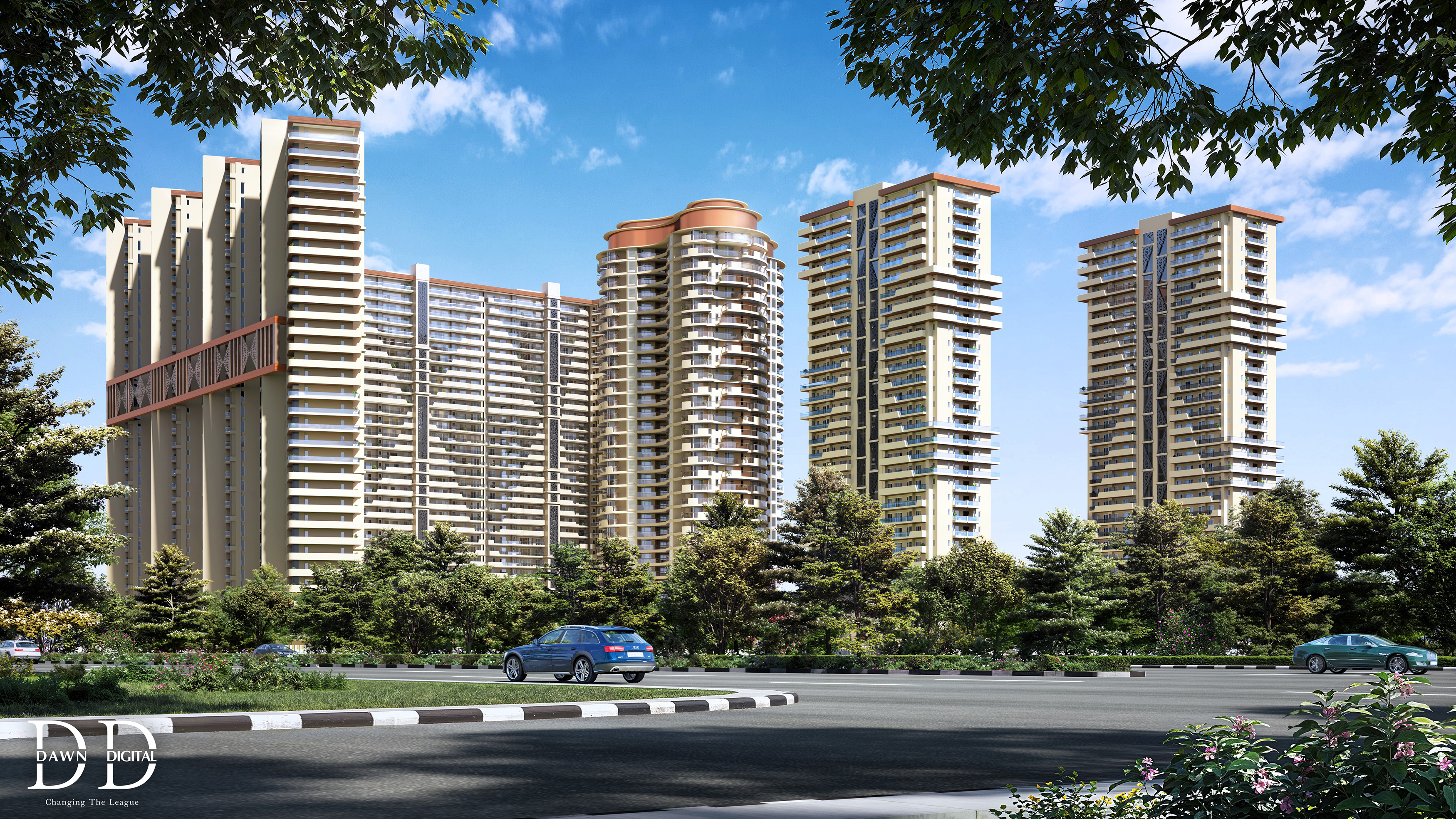 多层住宅建筑丨IndiaChandigarh丨Dawn Digital Studio-18